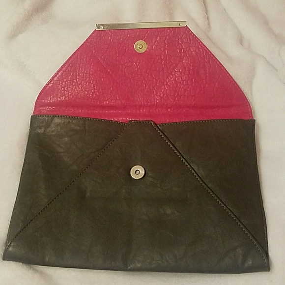 Gray/Pink Clutch - Picture 3 of 4